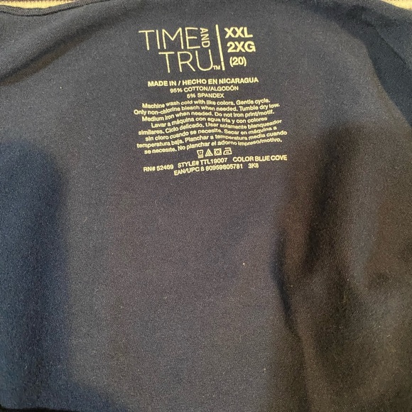 Bundle Of 2 Plus Size Woman’s XXL Nautica Cotton Tunic And Time & True Camisole - Picture 4 of 8